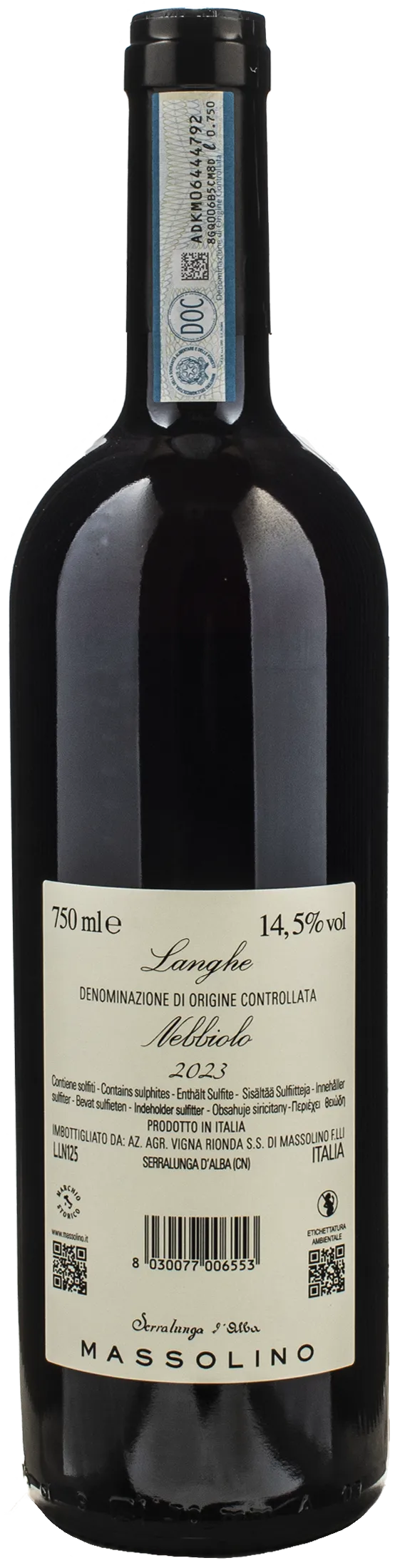 Massolino Langhe Nebbiolo 2023