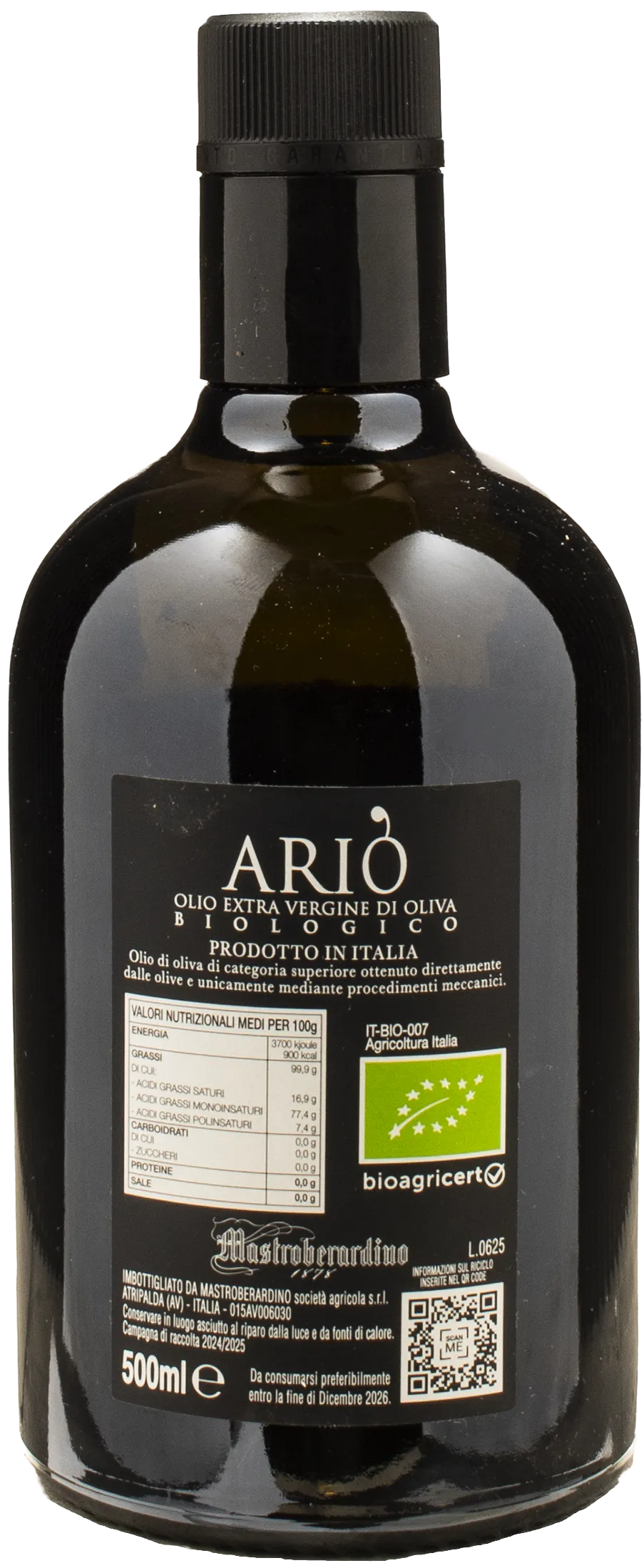 Mastroberardino Olio Extra Vergine di Oliva Ario 0.5L 2024