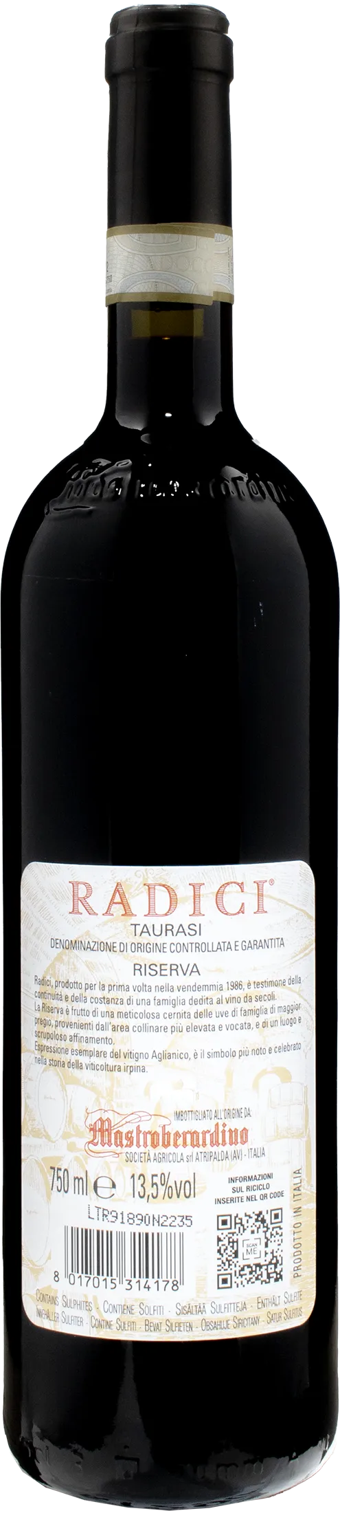 Mastroberardino Taurasi Radici Riserva 2017