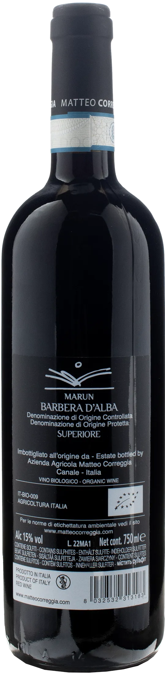 Matteo Correggia Barbera d'Alba Superiore Marun 2020