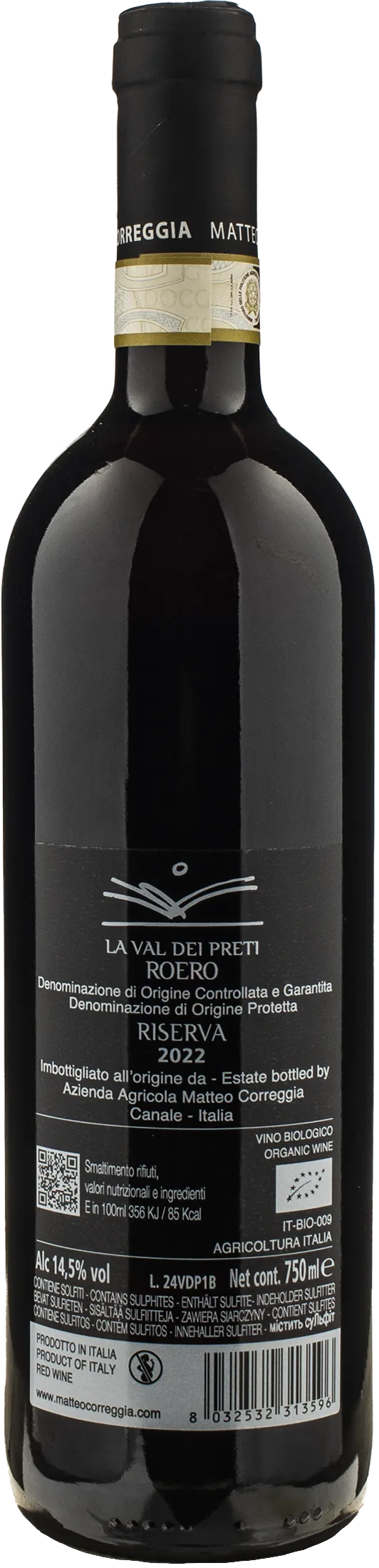 Matteo Correggia Roero Riserva La Val dei Preti 2022