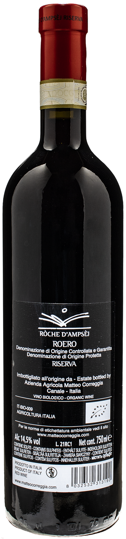 Matteo Correggia Roero Roche d'Ampsej Riserva 2019