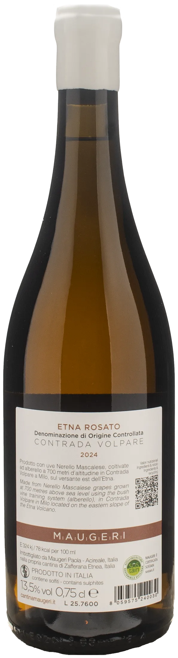 Maugeri Etna Rosato Contrada Volpare 2024