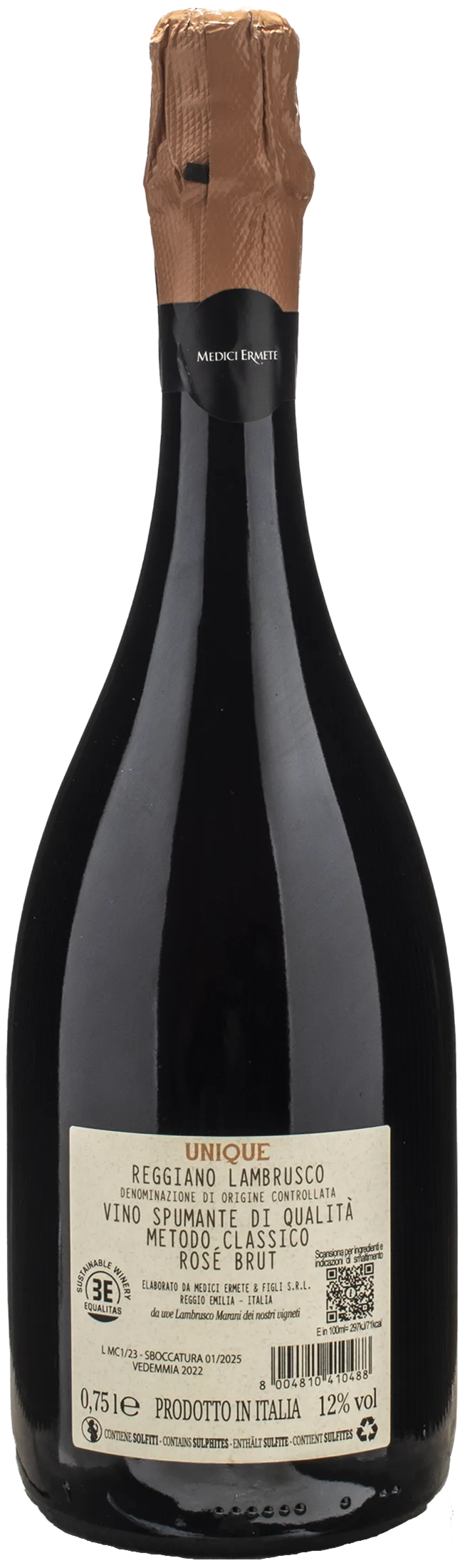 Medici Ermete Metodo Classico Rosè Unique Brut 2022