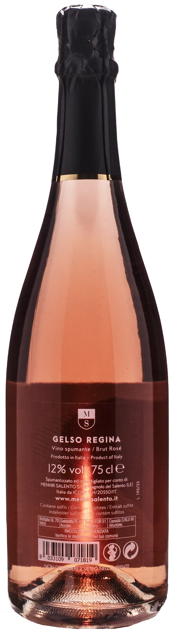 Menhir Spumante Gelso Regina Rosé Brut