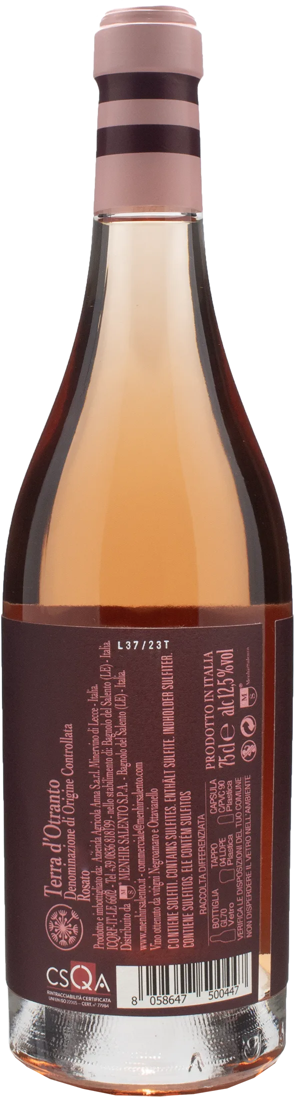 Menhir Terra d'Otranto Rosato Nina 2023