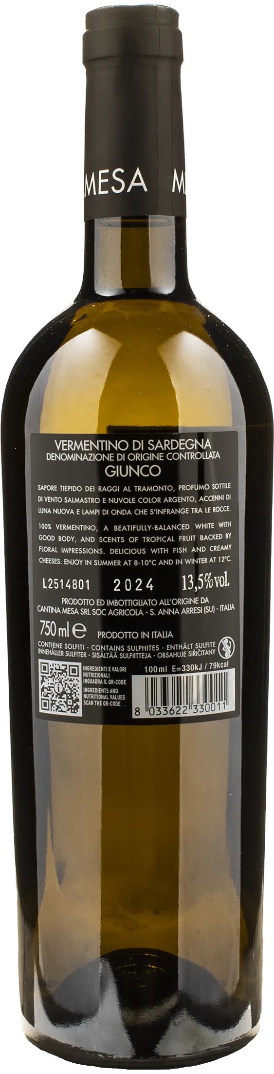 Mesa Vermentino di Sardegna Giunco 2024