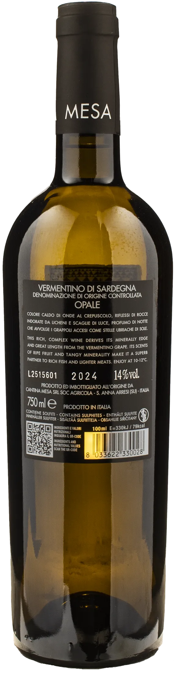Mesa Vermentino di Sardegna Opale 2024