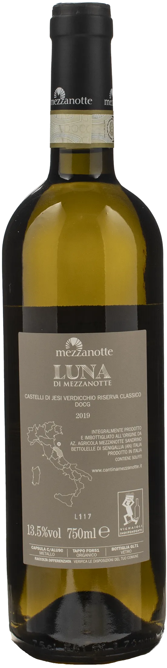 Mezzanotte Verdicchio dei Castelli di Jesi Riserva Classico Luna di Mezzanotte 2019