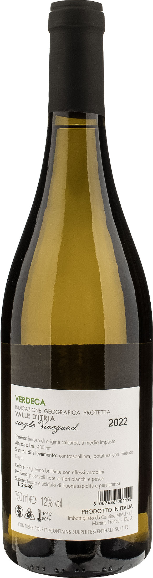 Miali Valle d'Itria Verdeca Single Vineyard 2022