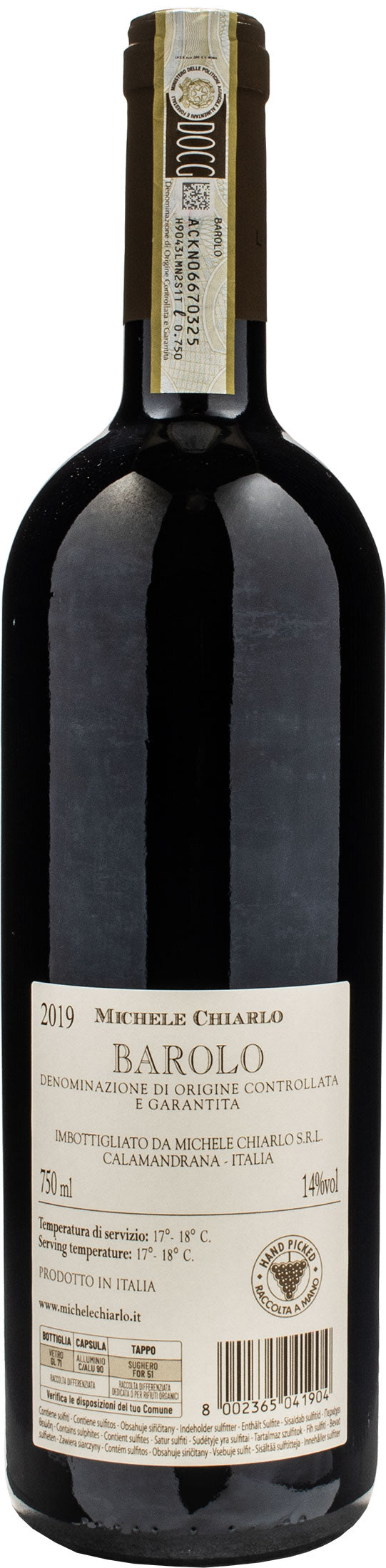 Michele Chiarlo Barolo Tortoniano 2019