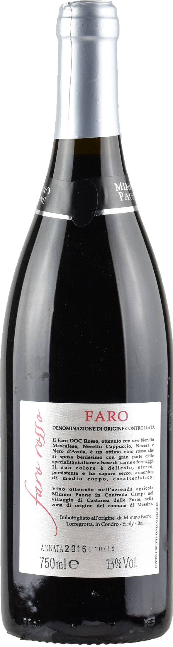 Mimmo Paone Faro Rosso 2016