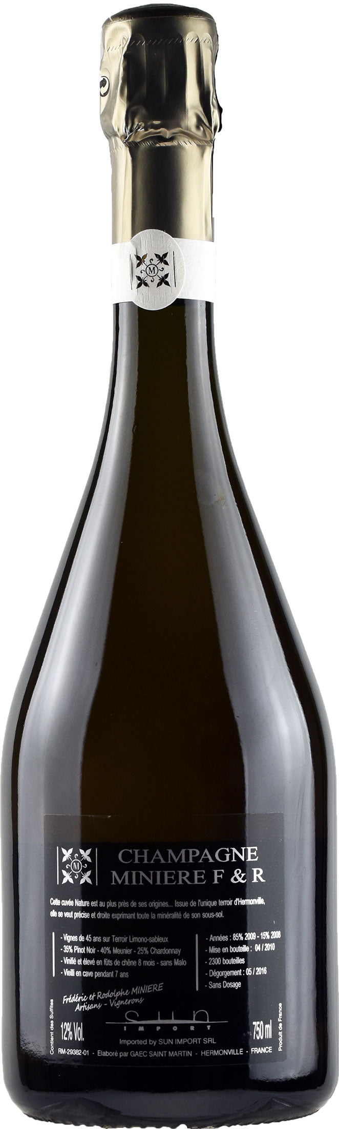 Miniere F&R Champagne Brut Zero