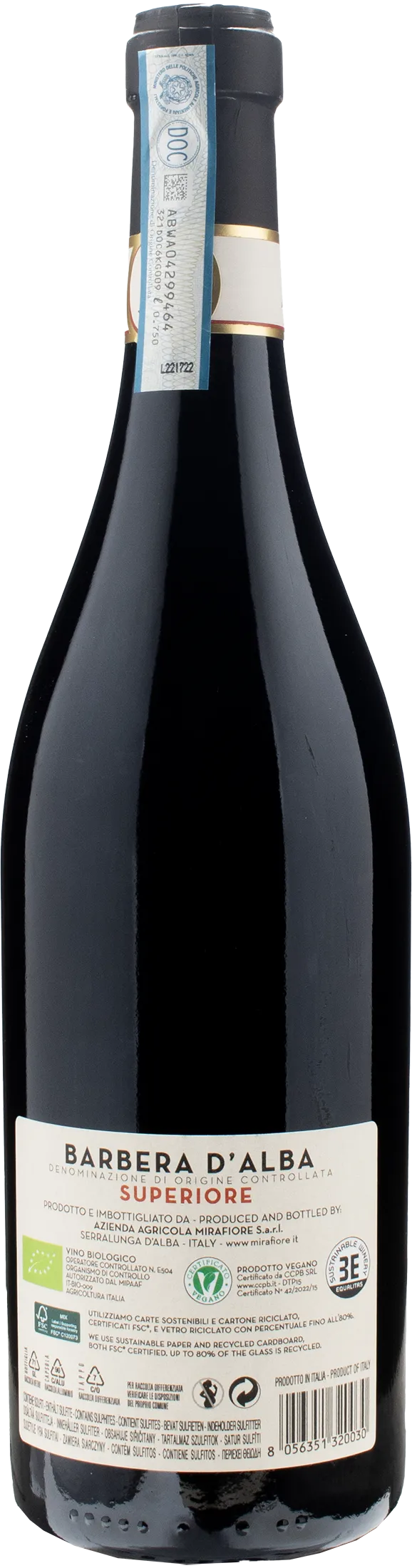 Mirafiore Barbera d'Alba Superiore 2022