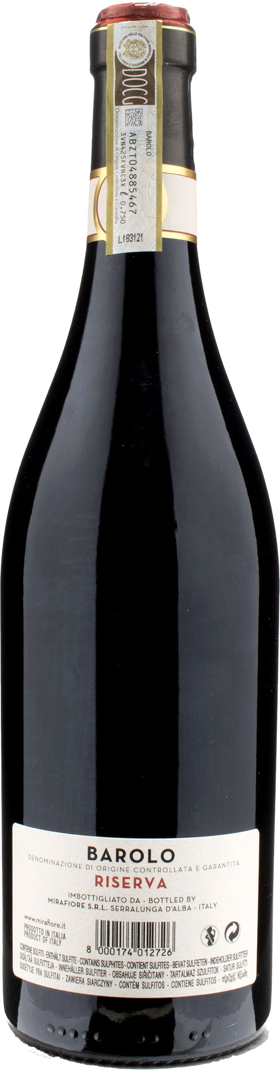 Mirafiore Barolo Casa di Mirafiore Riserva 2015