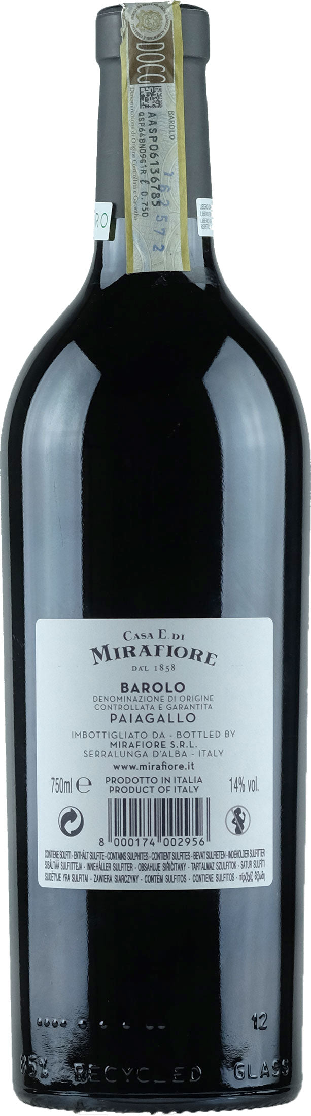 Mirafiore Barolo Paiagallo 2013