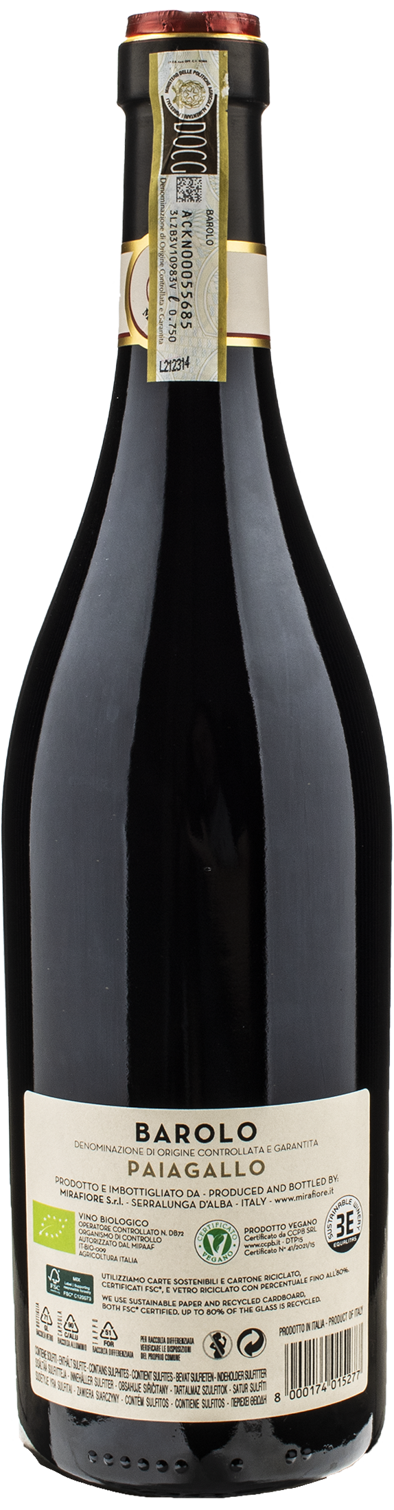 Mirafiore Barolo Paiagallo 2018