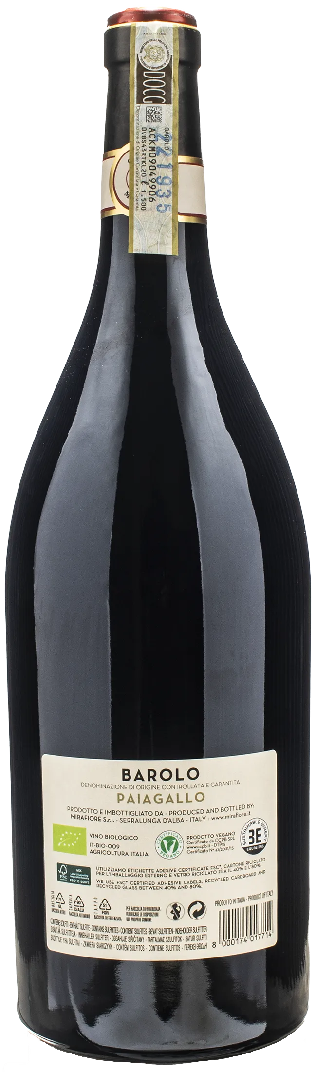 Mirafiore Barolo Paiagallo Magnum 2019