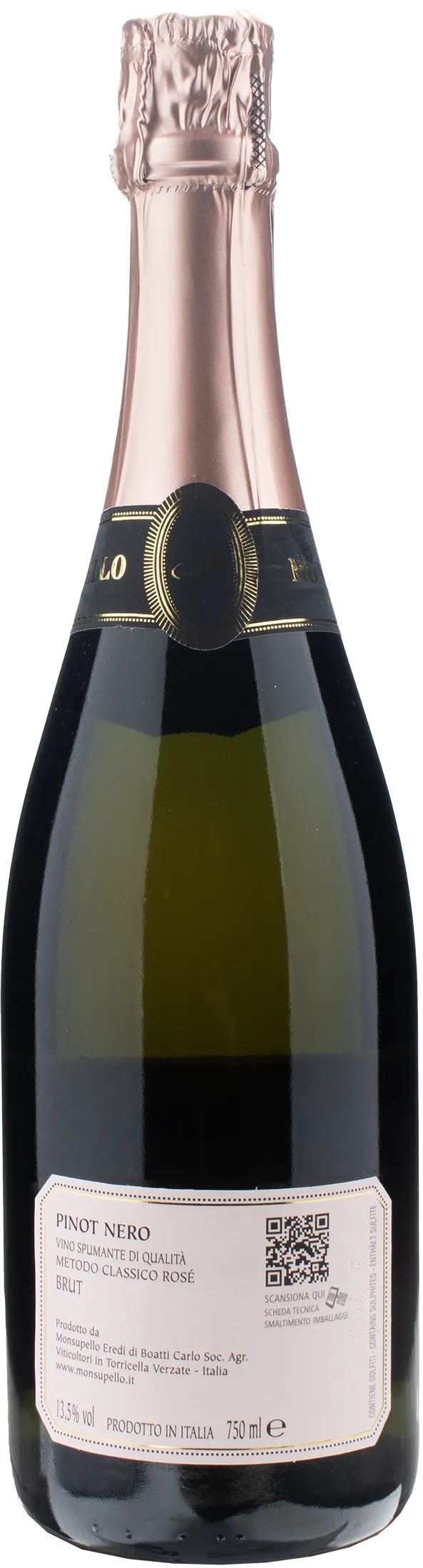 Monsupello Brut Metodo Classico Rosè