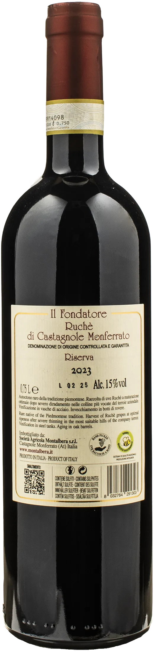 Montalbera Ruche di Castagnole Monferrato Riserva Il Fondatore 2023