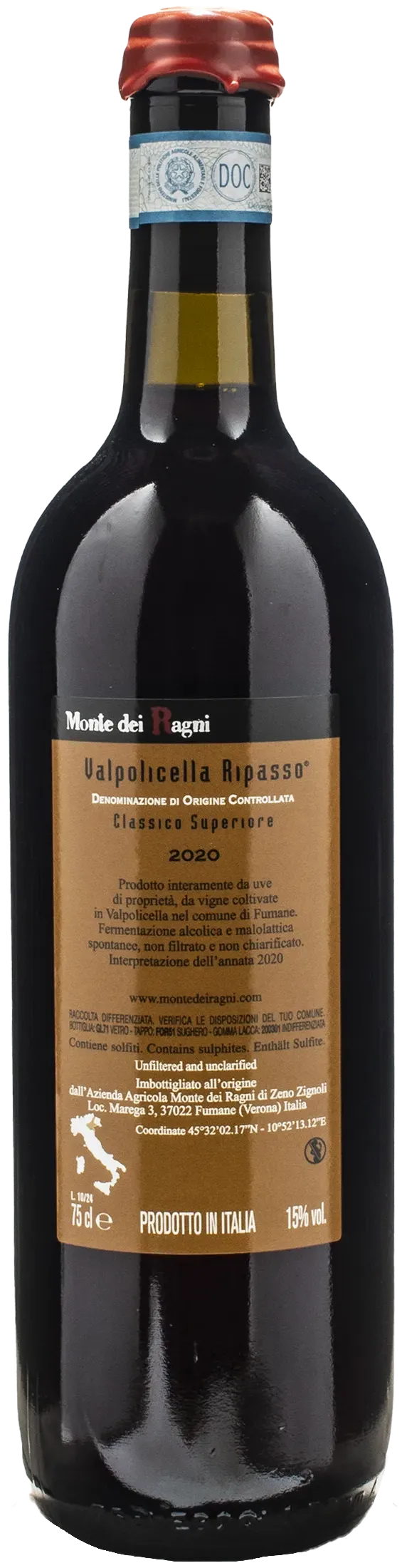 Monte dei Ragni Valpolicella Ripasso Classico Superiore 2020