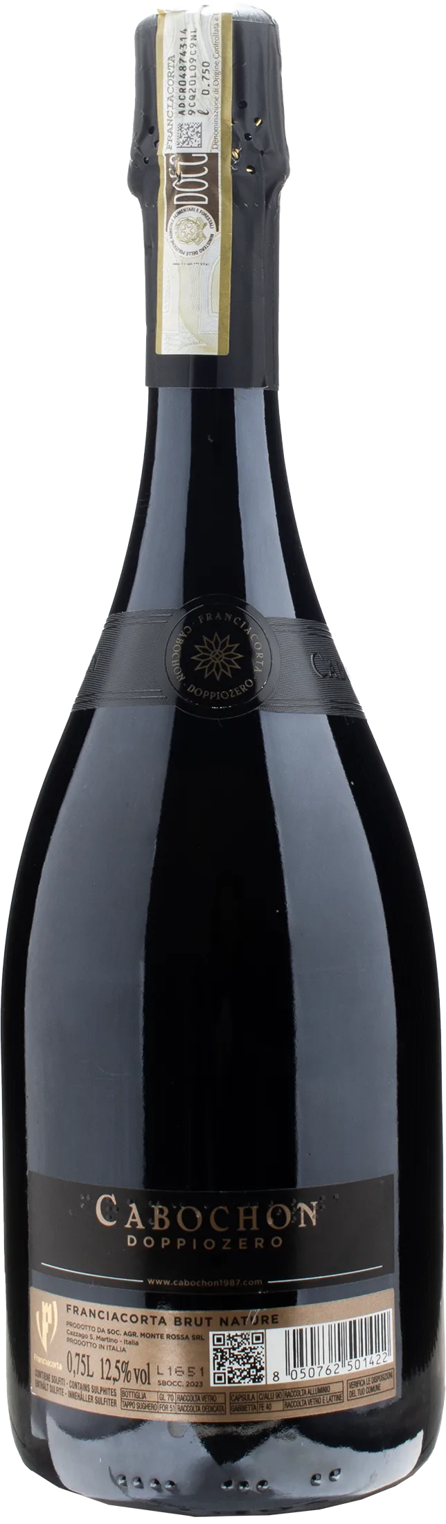 Monte Rossa Franciacorta Cabochon Doppiozero Brut Nature 2018