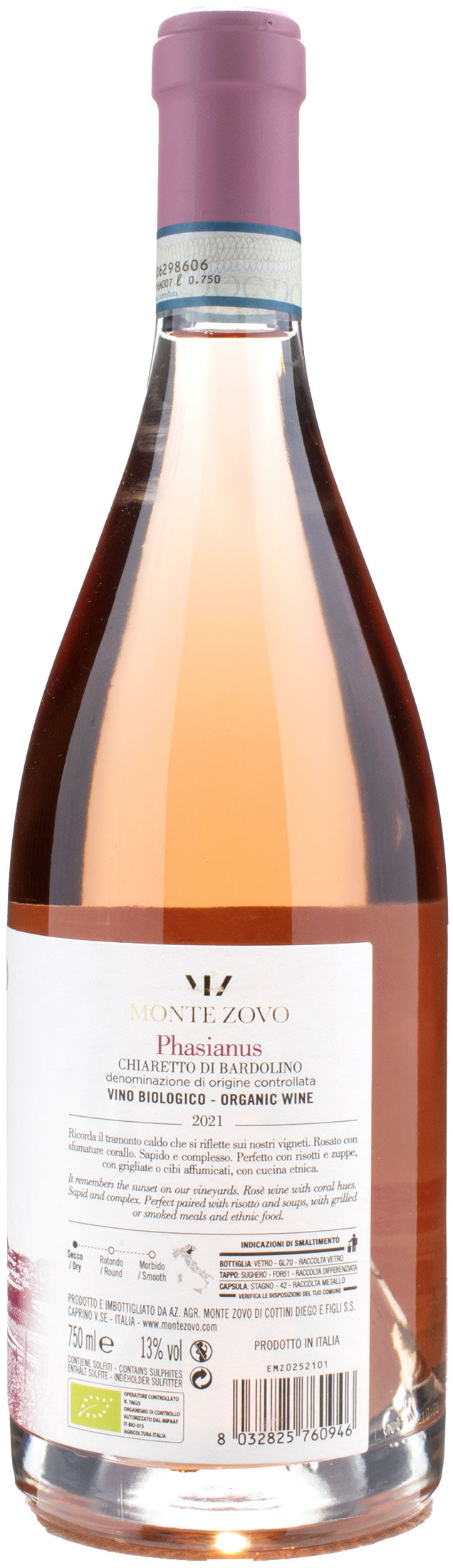 Monte Zovo Chiaretto di Bardolino Phasianus 2021