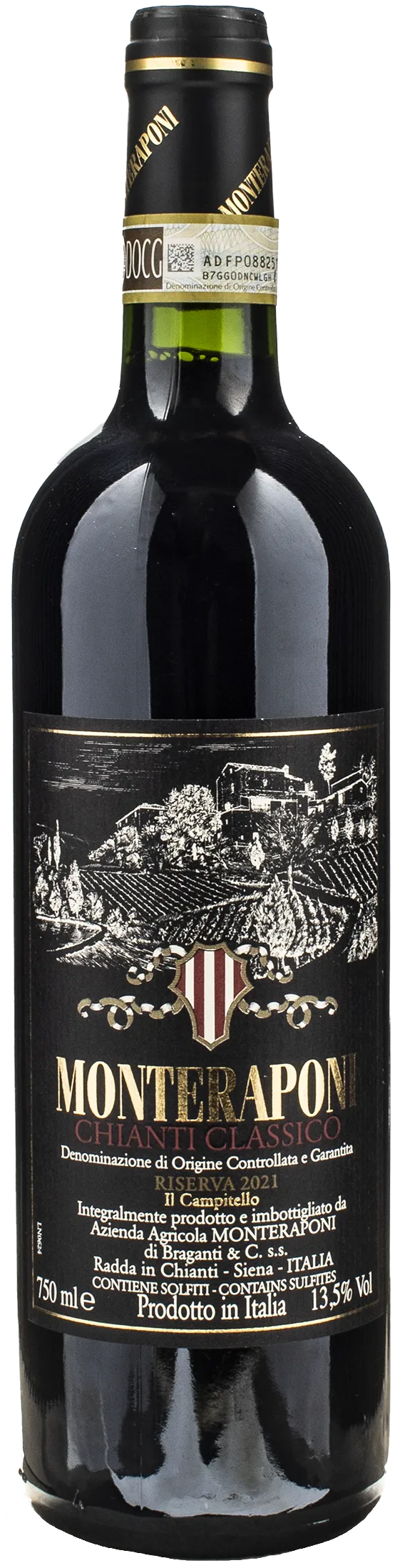 Monteraponi Chianti Classico Riserva Organic Red 2021 0.75L | XtraWine