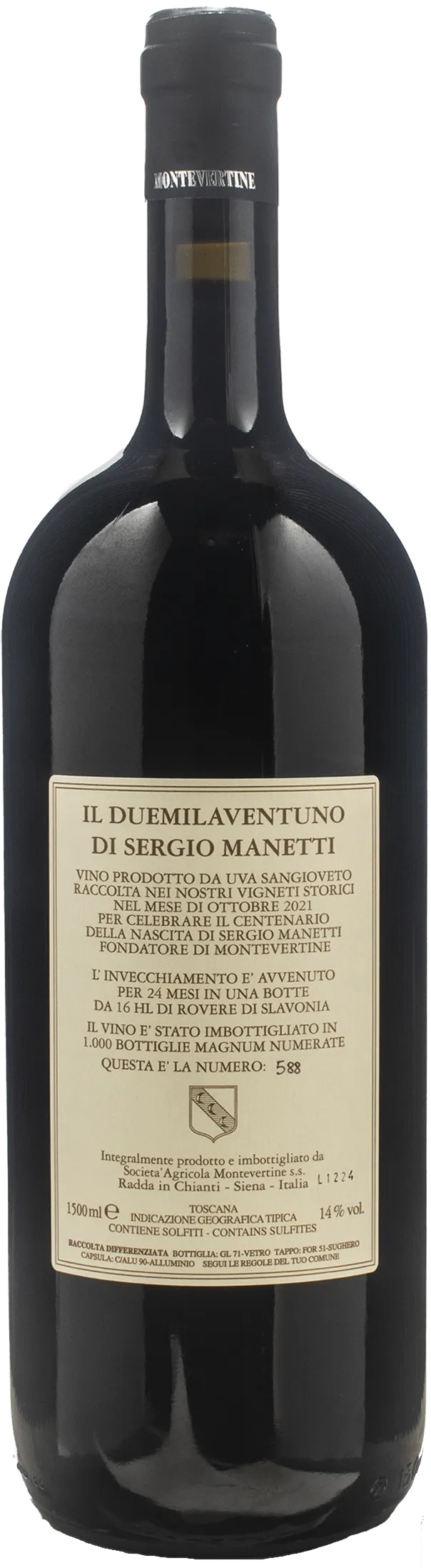 Montevertine Il Duemilaventuno di Sergio Manetti Magnum 2021