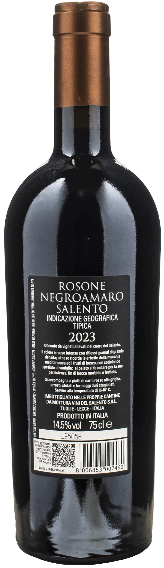 Mottura Negroamaro del Salento Rosone 2023