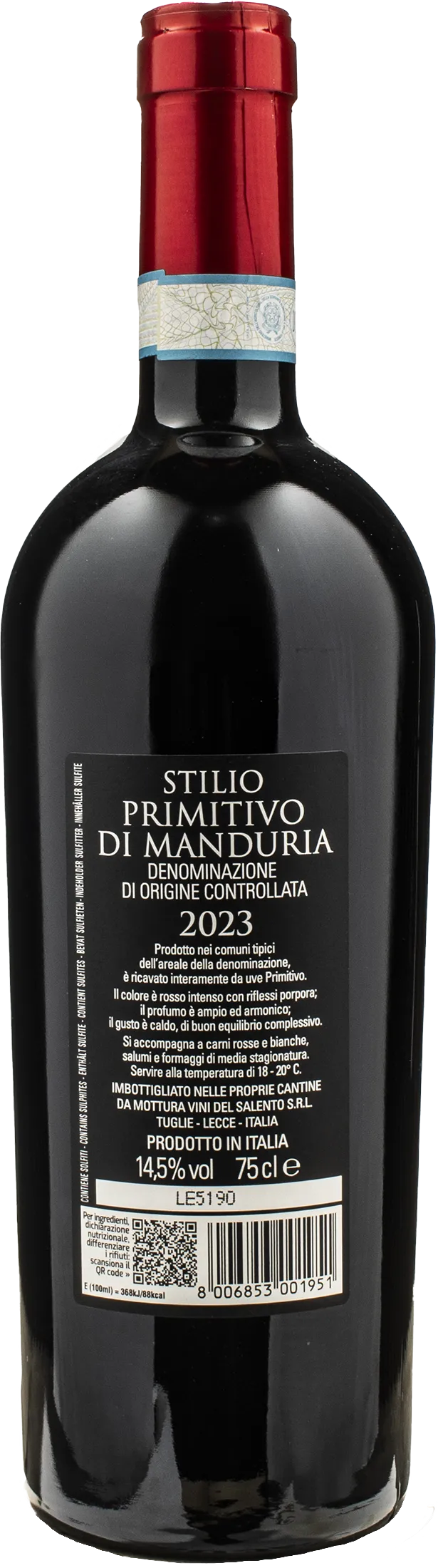 Mottura Primitivo di Manduria Stilio 2023