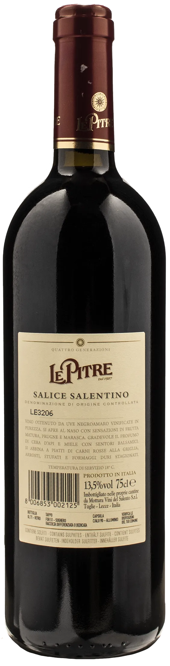 Mottura Salice Salentino Le Pitre 2021