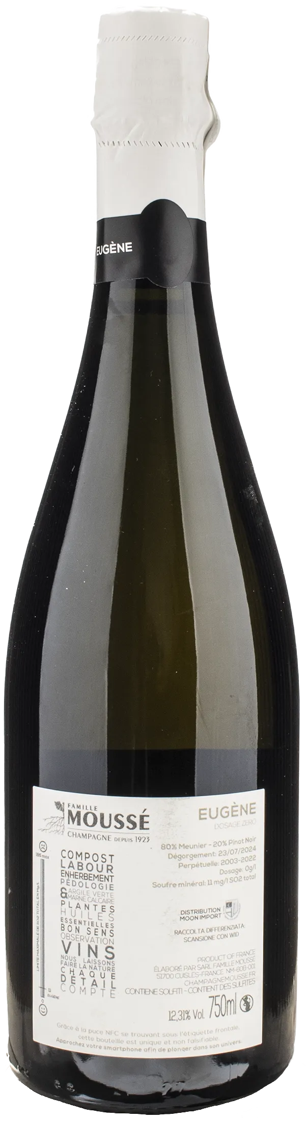 Mousse Fils Champagne Eugene Nature