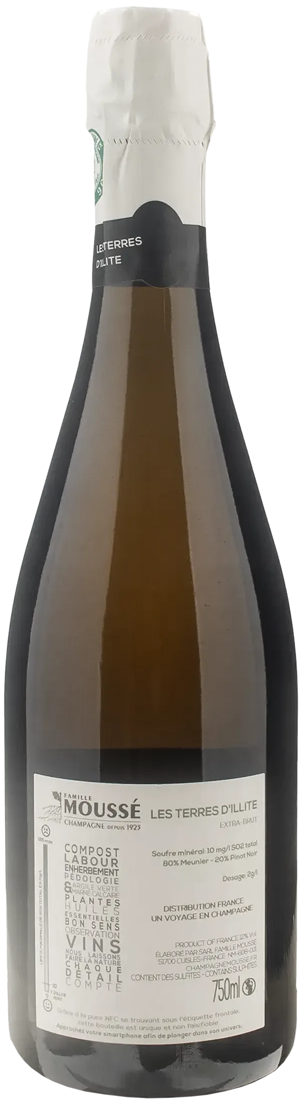 Mousse Fils Champagne Terre D'Illite Extra Brut 2020