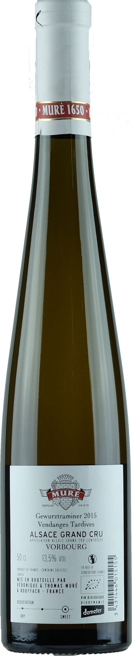 Mure Vorbourg Gewurztraminer Vendages Tardives 0.5L 2015
