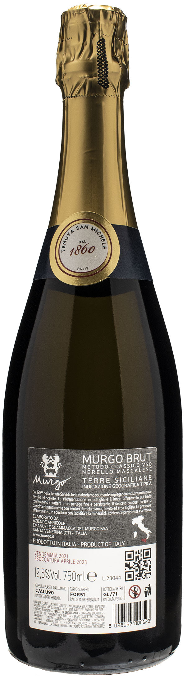 Murgo Brut Metodo Classico Nerello Mascalese 2021
