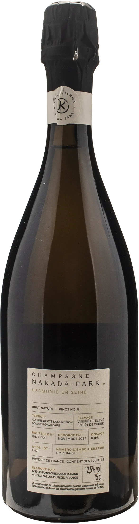 Nakada Park Champagne Harmonie en Seine Brut Nature
