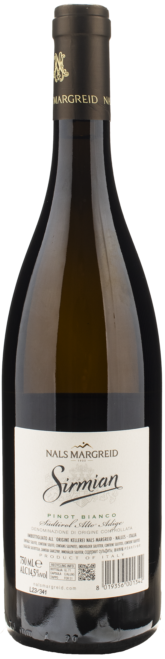 Nals Margreid Pinot Bianco Sirmian 2022