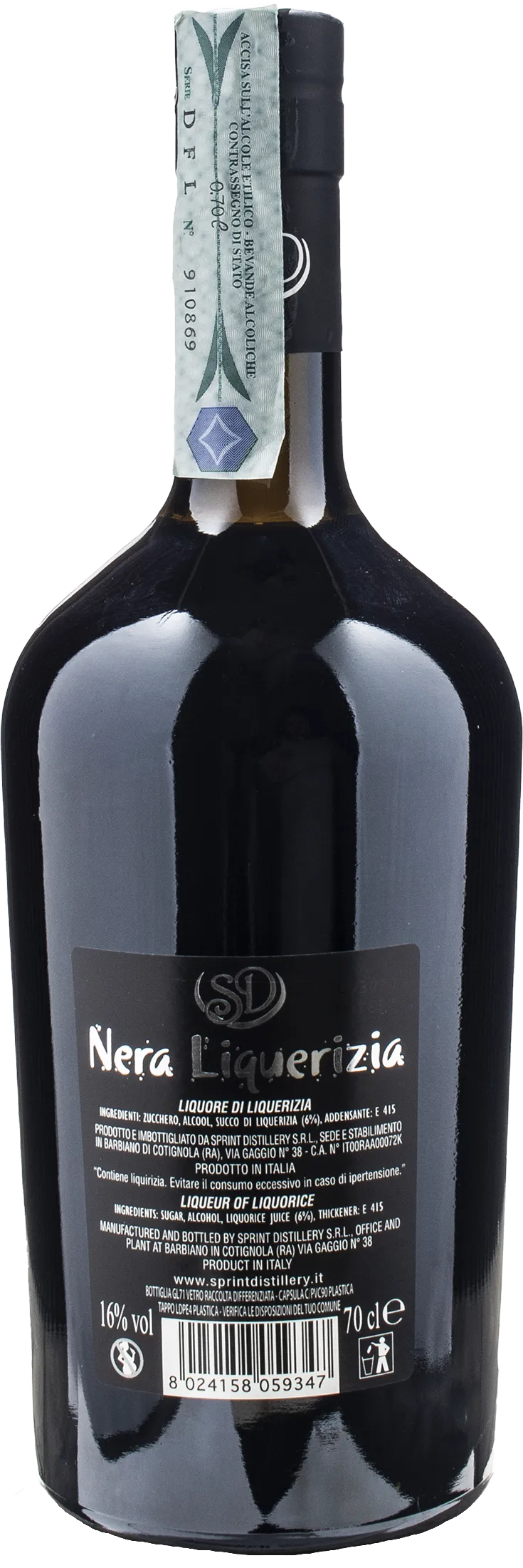 Nera Liquirizia Liquore 0.7 l