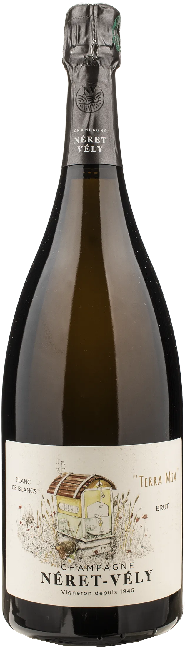 Neret Vely Champagne Blanc de Blancs Extra Brut Terra Mia Magnum