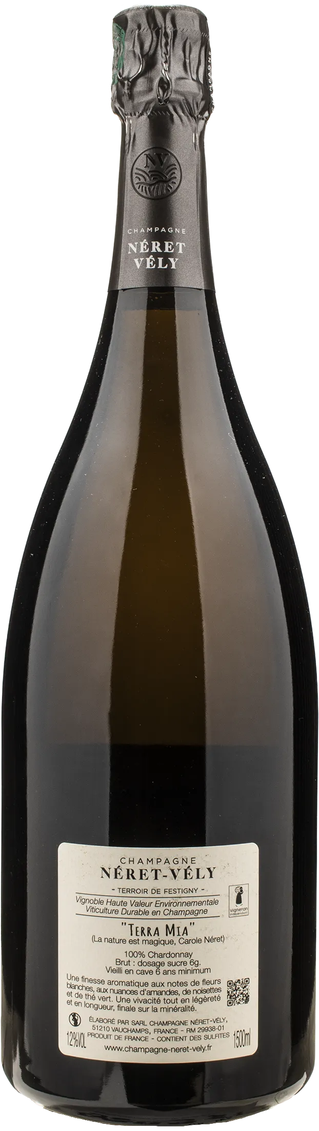 Neret Vely Champagne Blanc de Blancs Brut Terra Mia Magnum