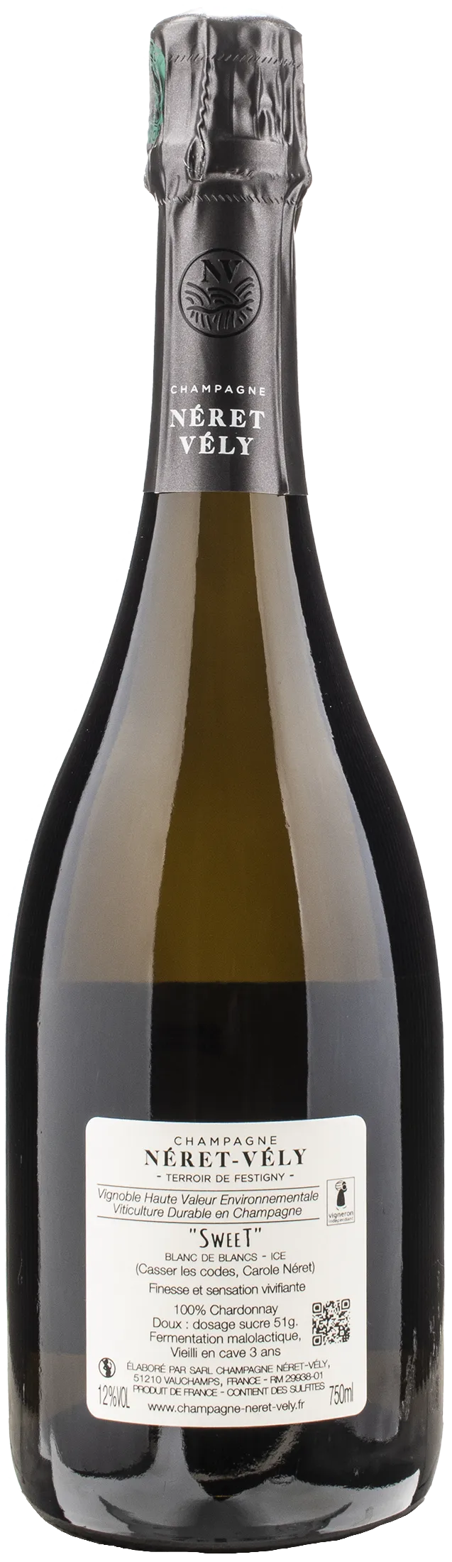 Neret Vely Champagne Blanc de Blancs Sweet