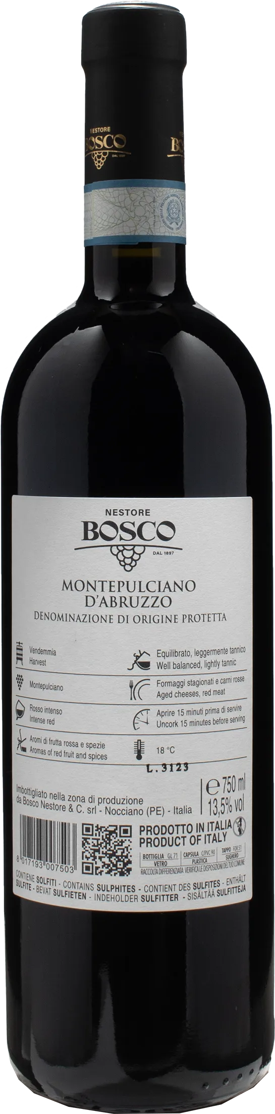 Nestore Bosco 1897 Montepulciano d'Abruzzo 2020