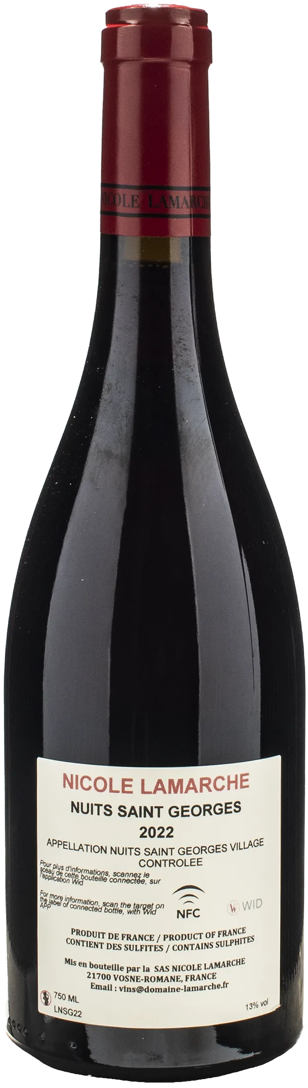 Nicole Lamarche Nuits Saint Georges Village 2022