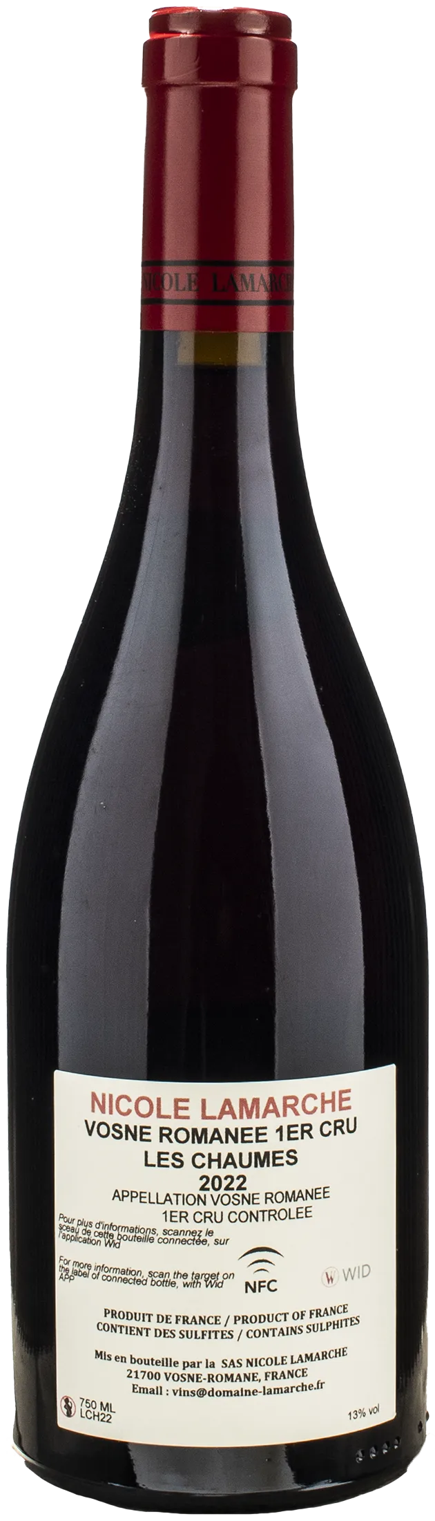 Nicole Lamarche Vosne Romanee 1er Cru Les Chaumes 2022