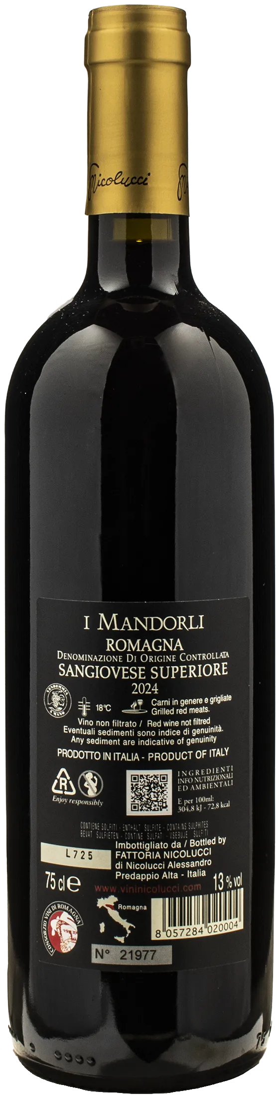 Nicolucci Sangiovese Superiore I Mandorli 2024