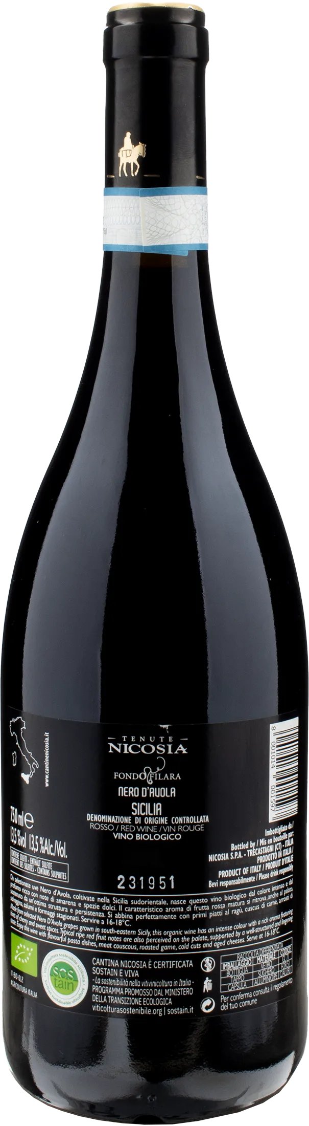 Nicosia Fondo Filara Nero d'Avola 2022