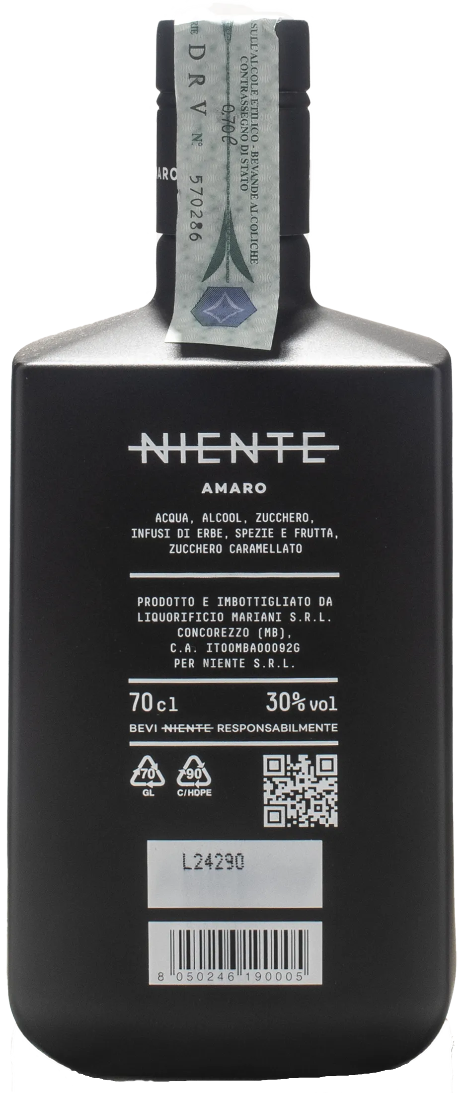 Niente Amaro 0.7L