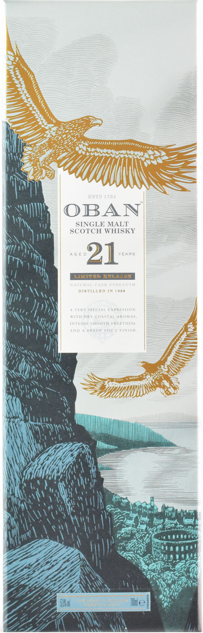 Oban Whisky Limited Release Single Malt Natural Cask Strength 21 Y.O. 0.7L