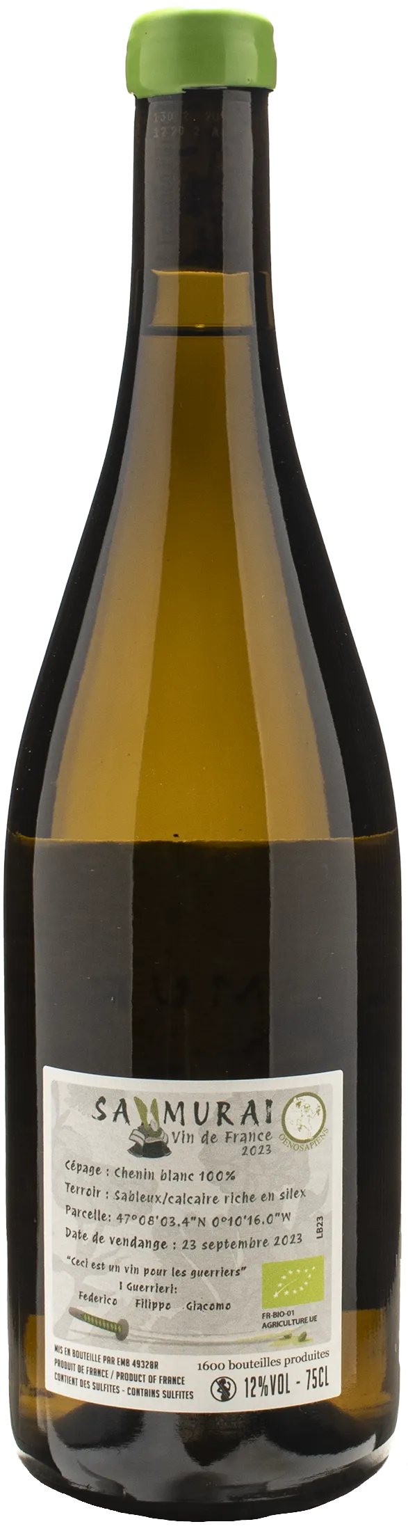Oenosaphiens Samurai Chenin Blanc 2023
